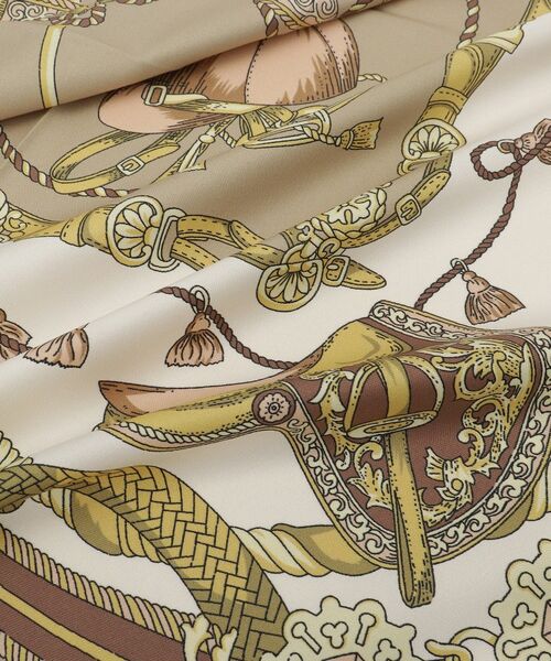 COUP DE CHANCE / クードシャンス バンダナ・スカーフ | 馬具柄スカーフ／クラシカルなプリントスカーフ | 詳細2