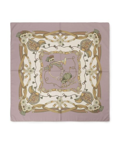 COUP DE CHANCE / クードシャンス バンダナ・スカーフ | 馬具柄スカーフ／クラシカルなプリントスカーフ（レッド(361)）