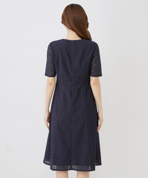 COUP DE CHANCE / クードシャンス ミニ丈・ひざ丈ワンピース | 【手洗い可／日本製／360°シリーズ】ラッセルレースワンピース | 詳細16