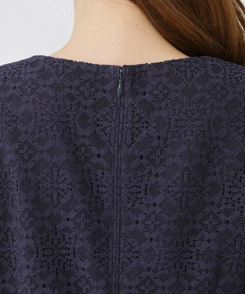 COUP DE CHANCE / クードシャンス ミニ丈・ひざ丈ワンピース | 【手洗い可／日本製／360°シリーズ】ラッセルレースワンピース | 詳細18