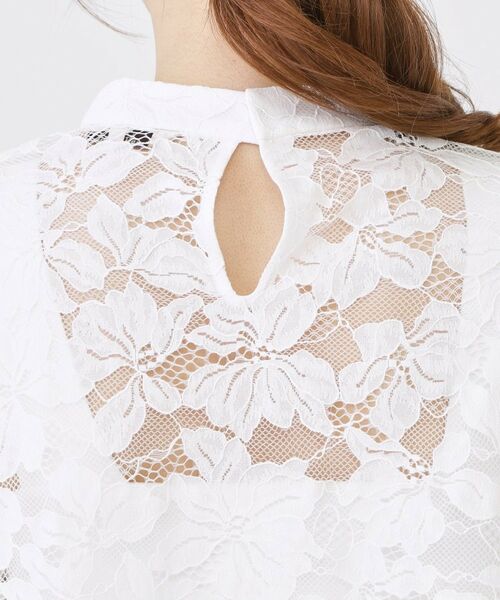 COUP DE CHANCE / クードシャンス シャツ・ブラウス | 【手洗い可】コットン混レースブラウス | 詳細18