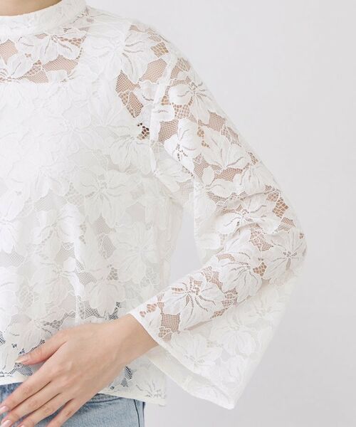 COUP DE CHANCE / クードシャンス シャツ・ブラウス | 【手洗い可】コットン混レースブラウス | 詳細19