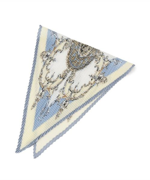 COUP DE CHANCE / クードシャンス マフラー・ショール・スヌード・ストール | ヴィクトリアミニプリーツ（サックスブルー(390)）