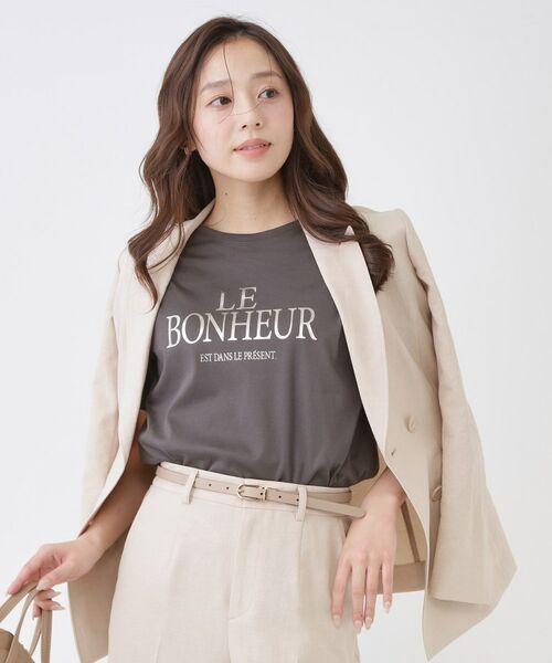 COUP DE CHANCE / クードシャンス Tシャツ | 【手洗い可／日本製】半袖ロゴTシャツ | 詳細2