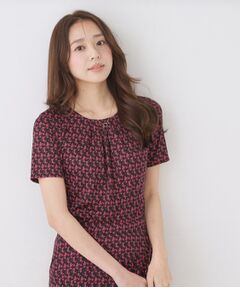 COUP DE CHANCE / クードシャンス カットソー | 【手洗い可／日本製／一枚着／ジャケットイン／セットアップ可】幾何柄カットソー