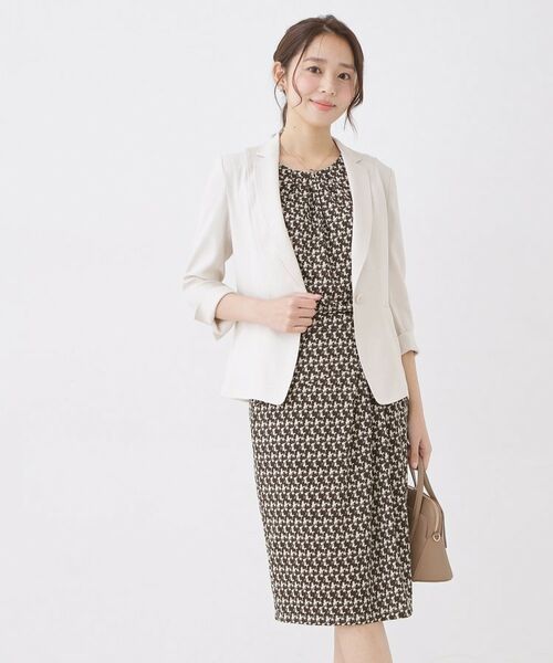 COUP DE CHANCE / クードシャンス カットソー | 【手洗い可／日本製／一枚着／ジャケットイン／セットアップ可】幾何柄カットソー | 詳細12