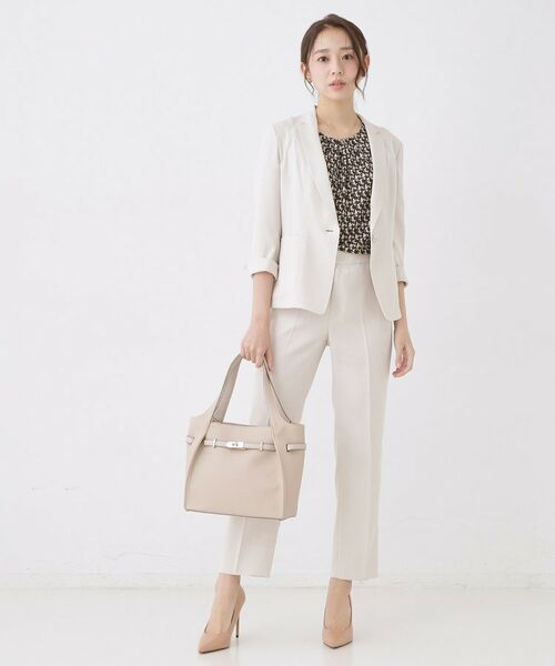 COUP DE CHANCE / クードシャンス カットソー | 【手洗い可／日本製／一枚着／ジャケットイン／セットアップ可】幾何柄カットソー | 詳細15