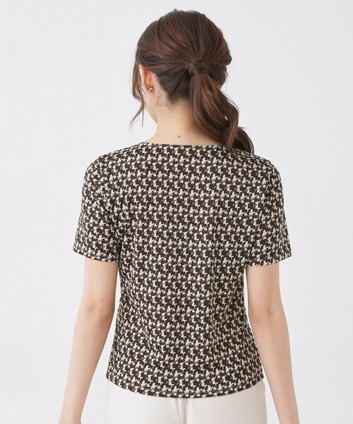 COUP DE CHANCE / クードシャンス カットソー | 【手洗い可／日本製／一枚着／ジャケットイン／セットアップ可】幾何柄カットソー | 詳細19