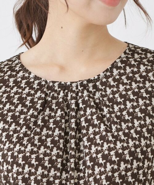 COUP DE CHANCE / クードシャンス カットソー | 【手洗い可／日本製／一枚着／ジャケットイン／セットアップ可】幾何柄カットソー | 詳細20