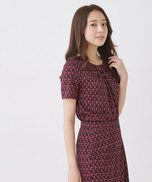 COUP DE CHANCE / クードシャンス カットソー | 【手洗い可／日本製／一枚着／ジャケットイン／セットアップ可】幾何柄カットソー | 詳細7