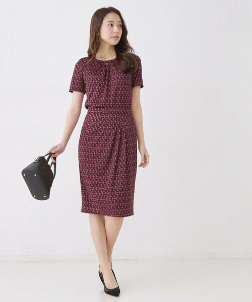 COUP DE CHANCE / クードシャンス カットソー | 【手洗い可／日本製／一枚着／ジャケットイン／セットアップ可】幾何柄カットソー | 詳細9