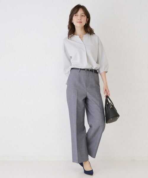 COUP DE CHANCE / クードシャンス カットソー | 【手洗い可／日本製】ストライプ柄ジャージートップス | 詳細11