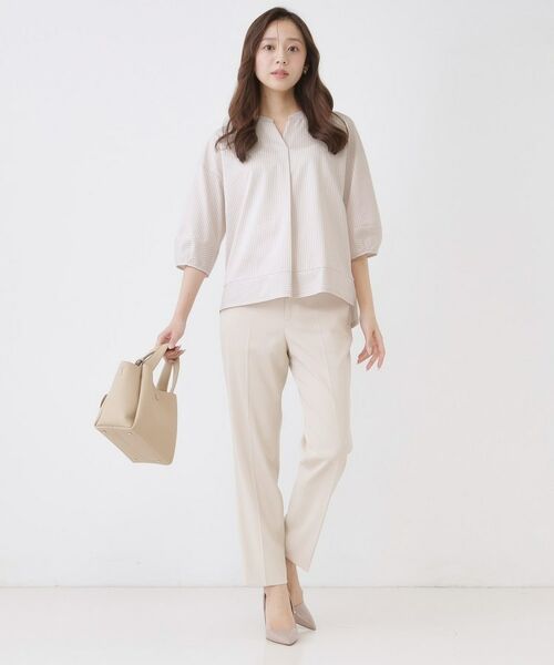 COUP DE CHANCE / クードシャンス カットソー | 【手洗い可／日本製】ストライプ柄ジャージートップス | 詳細2