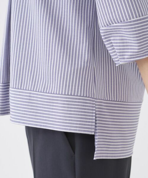 COUP DE CHANCE / クードシャンス カットソー | 【手洗い可／日本製】ストライプ柄ジャージートップス | 詳細26
