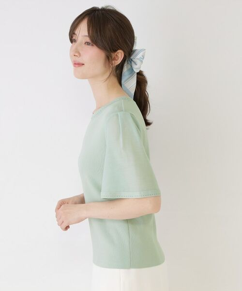 COUP DE CHANCE / クードシャンス ニット・セーター | 【手洗い可／日本製】シアースリーブニットトップス | 詳細14