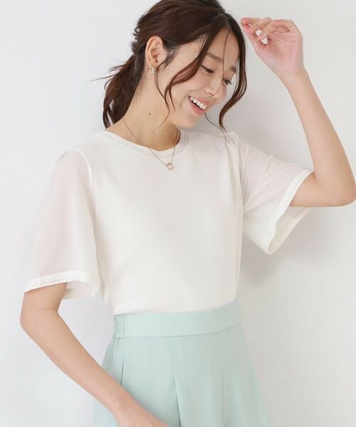 COUP DE CHANCE / クードシャンス ニット・セーター | 【手洗い可／日本製】シアースリーブニットトップス | 詳細5