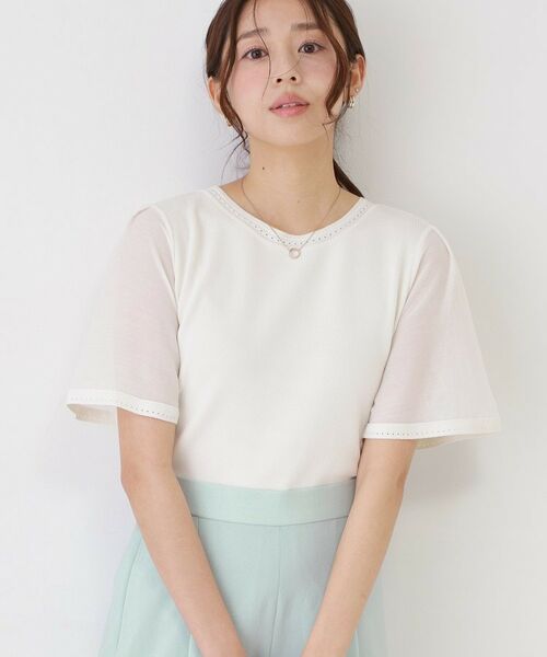 COUP DE CHANCE / クードシャンス ニット・セーター | 【手洗い可／日本製】シアースリーブニットトップス | 詳細6