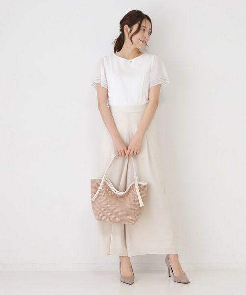 COUP DE CHANCE / クードシャンス カットソー | 【手洗い可】異素材ドッキング・フレアスリーブカットソー | 詳細11