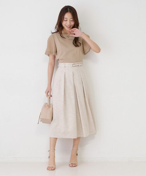 COUP DE CHANCE / クードシャンス カットソー | 【手洗い可】異素材ドッキング・フレアスリーブカットソー | 詳細15