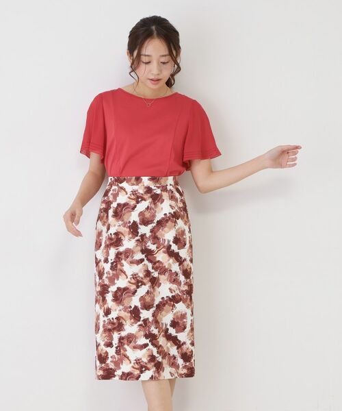 COUP DE CHANCE / クードシャンス カットソー | 【手洗い可】異素材ドッキング・フレアスリーブカットソー | 詳細18