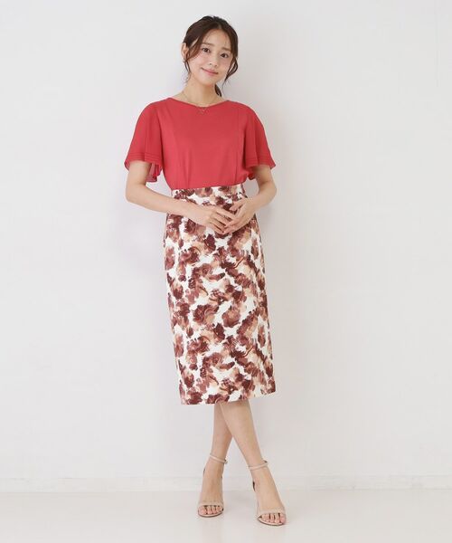 COUP DE CHANCE / クードシャンス カットソー | 【手洗い可】異素材ドッキング・フレアスリーブカットソー | 詳細19