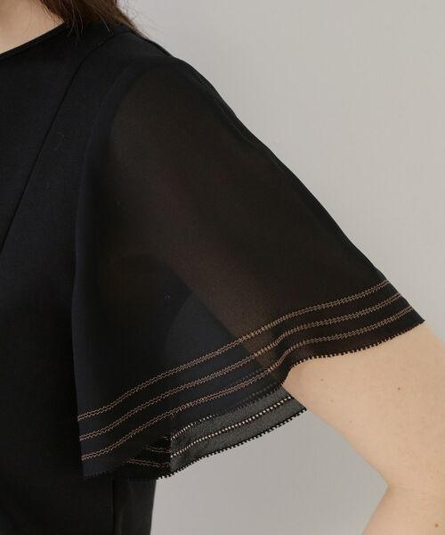 COUP DE CHANCE / クードシャンス カットソー | 【手洗い可】異素材ドッキング・フレアスリーブカットソー | 詳細25