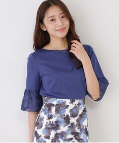 COUP DE CHANCE / クードシャンス カットソー | 【手洗い可／日本製／接触冷感】異素材ドッキング・カットソー