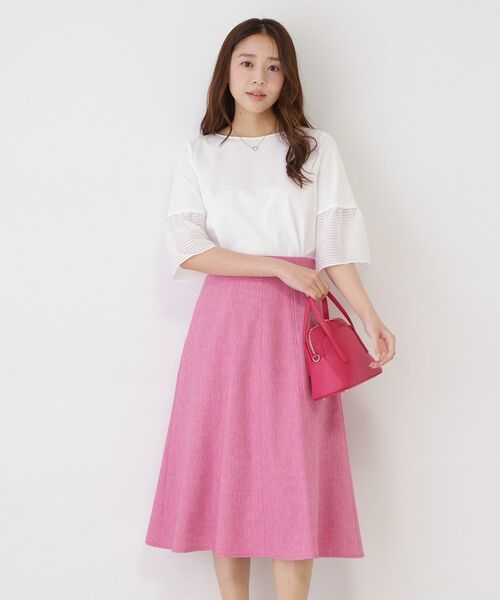 COUP DE CHANCE / クードシャンス カットソー | 【手洗い可／日本製／接触冷感】異素材ドッキング・カットソー | 詳細10