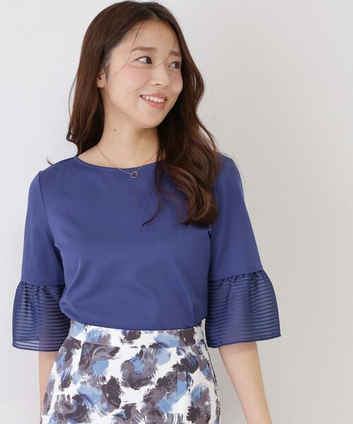 COUP DE CHANCE / クードシャンス カットソー | 【手洗い可／日本製／接触冷感】異素材ドッキング・カットソー | 詳細17