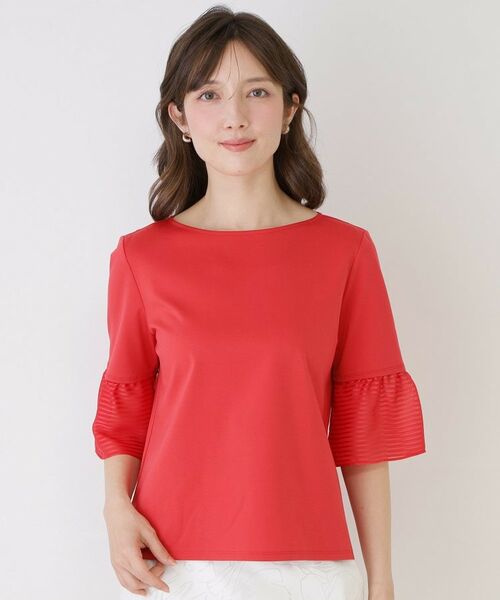 COUP DE CHANCE / クードシャンス カットソー | 【手洗い可／日本製／接触冷感】異素材ドッキング・カットソー | 詳細21