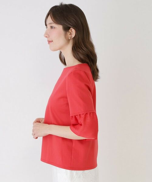 COUP DE CHANCE / クードシャンス カットソー | 【手洗い可／日本製／接触冷感】異素材ドッキング・カットソー | 詳細22