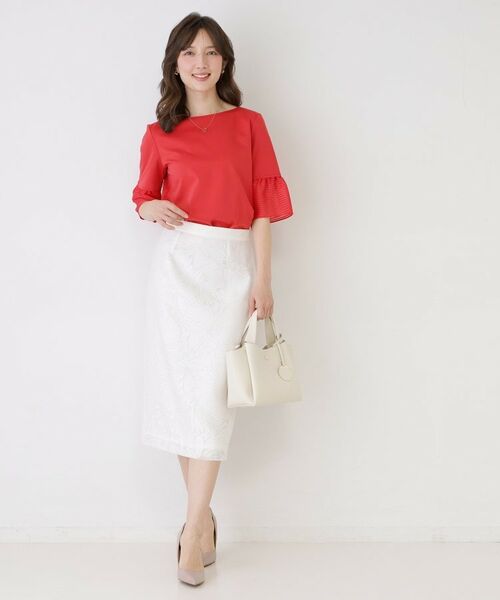 COUP DE CHANCE / クードシャンス カットソー | 【手洗い可／日本製／接触冷感】異素材ドッキング・カットソー | 詳細7