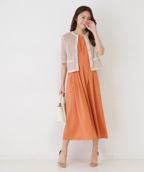 COUP DE CHANCE / クードシャンス カーディガン・ボレロ | 【手洗い可／日本製】メッシュ編み半袖カーディガン | 詳細10