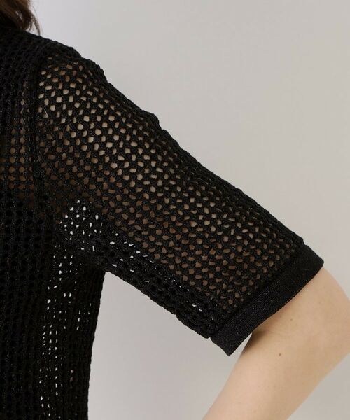 COUP DE CHANCE / クードシャンス カーディガン・ボレロ | 【手洗い可／日本製】メッシュ編み半袖カーディガン | 詳細16