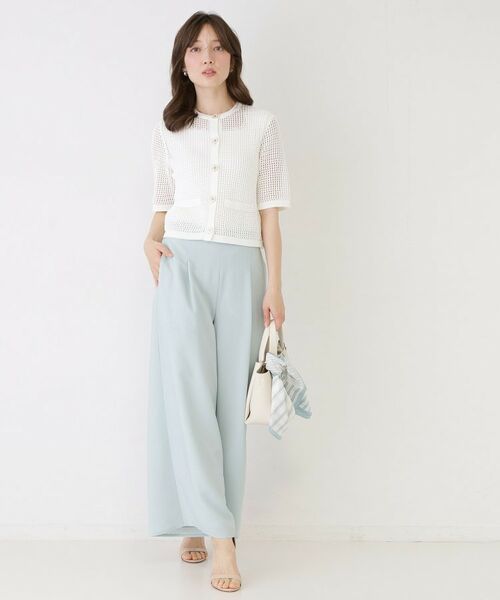 COUP DE CHANCE / クードシャンス カーディガン・ボレロ | 【手洗い可／日本製】メッシュ編み半袖カーディガン | 詳細2