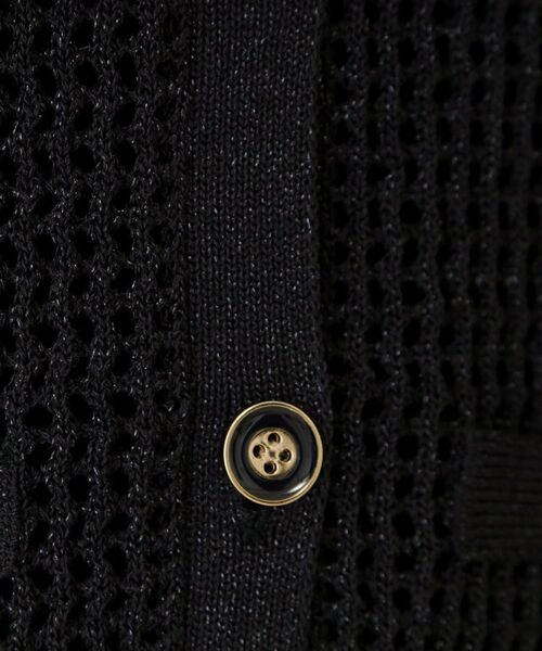 COUP DE CHANCE / クードシャンス カーディガン・ボレロ | 【手洗い可／日本製】メッシュ編み半袖カーディガン | 詳細7