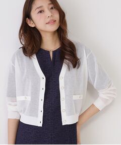 COUP DE CHANCE / クードシャンス カーディガン・ボレロ | 【手洗い可】シアーカーディガン