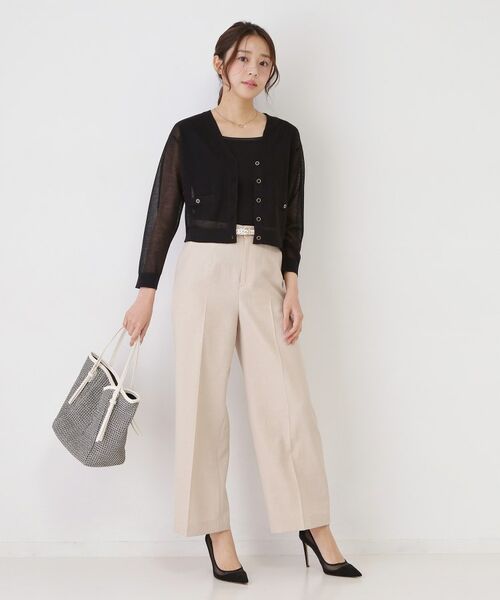COUP DE CHANCE / クードシャンス カーディガン・ボレロ | 【手洗い可】シアーカーディガン | 詳細10