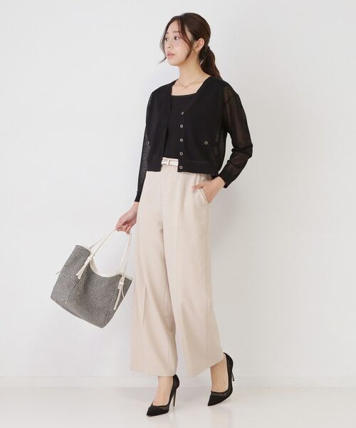COUP DE CHANCE / クードシャンス カーディガン・ボレロ | 【手洗い可】シアーカーディガン | 詳細11
