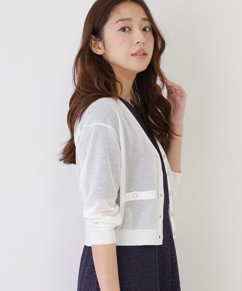 COUP DE CHANCE / クードシャンス カーディガン・ボレロ | 【手洗い可】シアーカーディガン | 詳細5