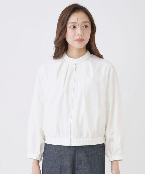 COUP DE CHANCE / クードシャンス レザーブルゾン・ジャケット | 【手洗い可／裏地無し／軽い着心地】コンパクトブルゾン | 詳細13