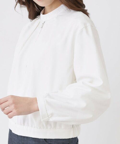 COUP DE CHANCE / クードシャンス レザーブルゾン・ジャケット | 【手洗い可／裏地無し／軽い着心地】コンパクトブルゾン | 詳細17