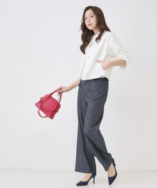 COUP DE CHANCE / クードシャンス レザーブルゾン・ジャケット | 【手洗い可／裏地無し／軽い着心地】コンパクトブルゾン | 詳細3