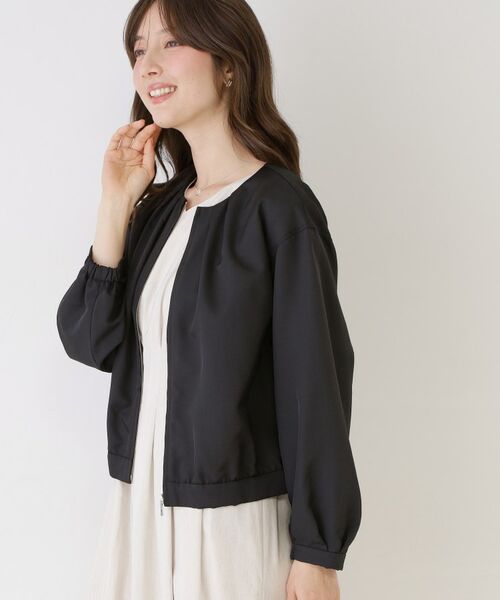 COUP DE CHANCE / クードシャンス レザーブルゾン・ジャケット | 【手洗い可／裏地無し／軽い着心地】コンパクトブルゾン | 詳細5