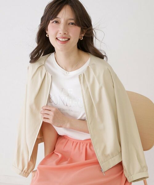 COUP DE CHANCE / クードシャンス レザーブルゾン・ジャケット | 【手洗い可／裏地無し／軽い着心地】コンパクトブルゾン | 詳細9