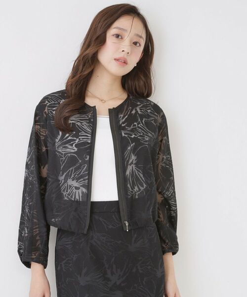 COUP DE CHANCE / クードシャンス レザーブルゾン・ジャケット | 【手洗い可／日本製／裏無し／セットアップ可】オパール加工ブルゾン | 詳細1