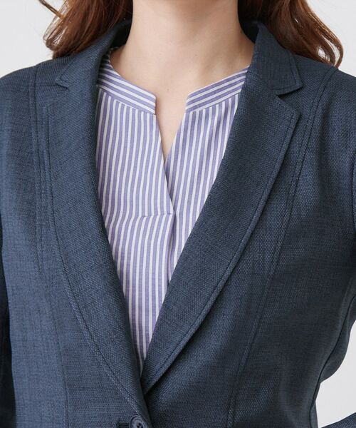 COUP DE CHANCE / クードシャンス テーラードジャケット | 【手洗い可／日本製／裏地無し／7分袖／UV／清涼感／セットアップ可】麻調合繊テーラードジャケット | 詳細16