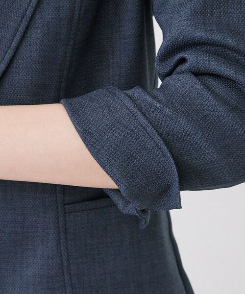 COUP DE CHANCE / クードシャンス テーラードジャケット | 【手洗い可／日本製／7分袖／UVケア】リネンライク テーラードジャケット | 詳細24