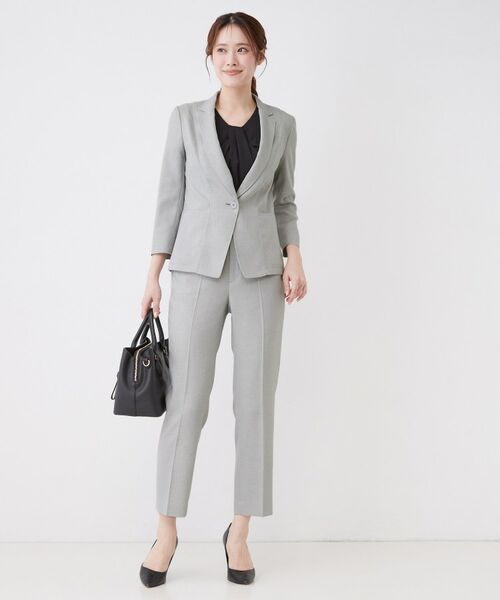 COUP DE CHANCE / クードシャンス テーラードジャケット | 【手洗い可／日本製／裏地無し／7分袖／UV／清涼感／セットアップ可】麻調合繊テーラードジャケット | 詳細6