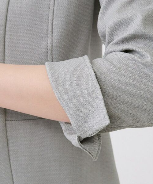 COUP DE CHANCE / クードシャンス ノーカラージャケット | 【手洗い可／日本製／裏地無し／UV／清涼感／セットアップ可】麻調合繊カラーレスジャケット | 詳細24